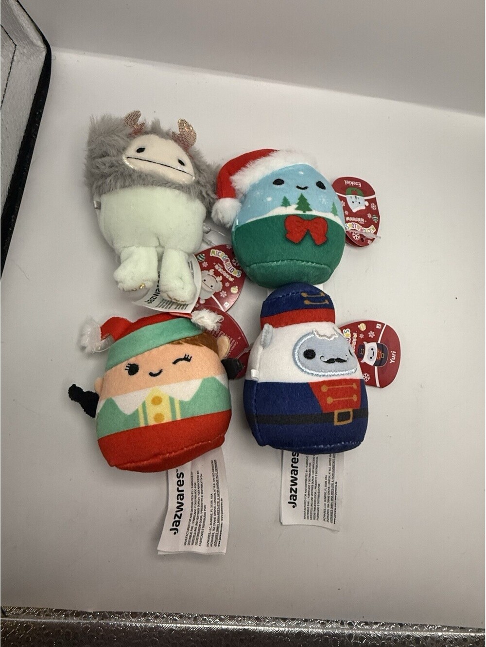 Squishmallows Micromallows Christmas Holiday Mini Plush Lot 2.5 Inch 4 Pack